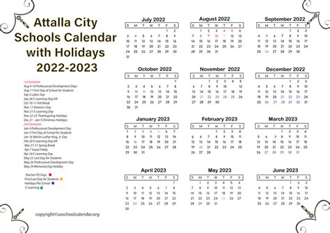 attalla city schools calendar